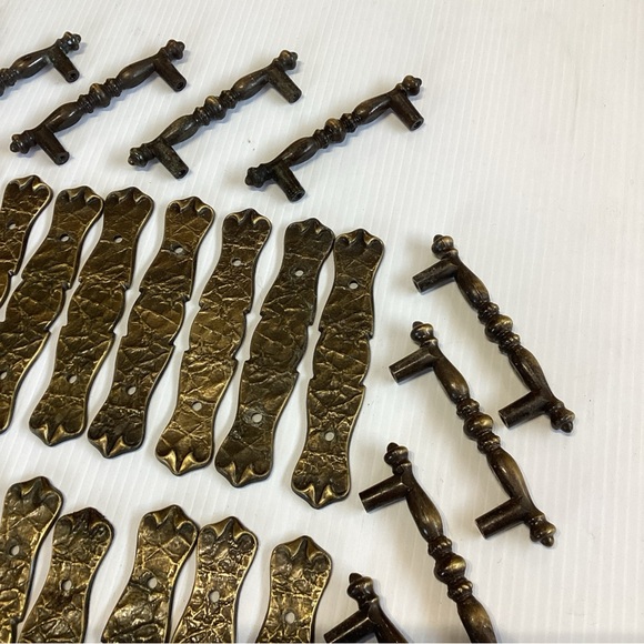 20 SETS VTG 1971 Amerock Carriage House Cabinet Drawer Pulls & Back Plates 176A - Picture 4 of 10